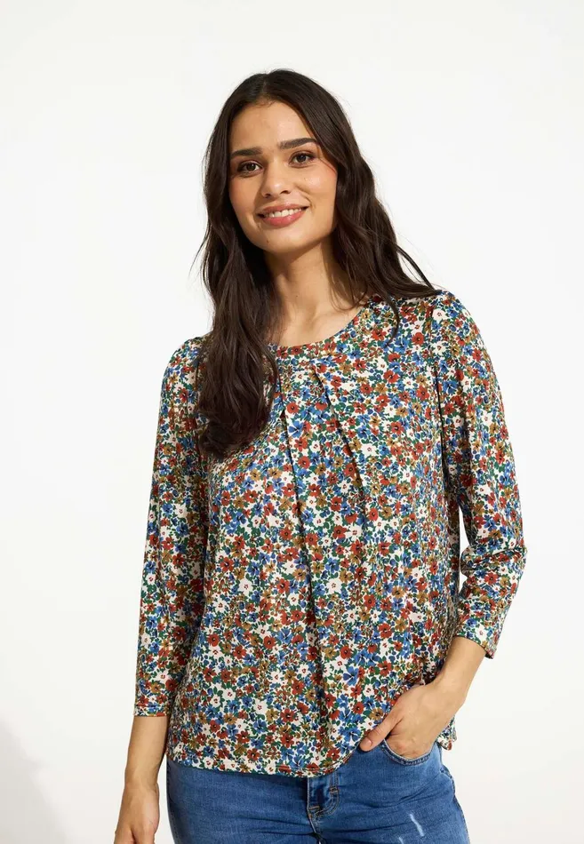 IN FRONT BLOUSES SHIRTS Women JOYCE BLOUSE 16567 516 Multi Blue 516