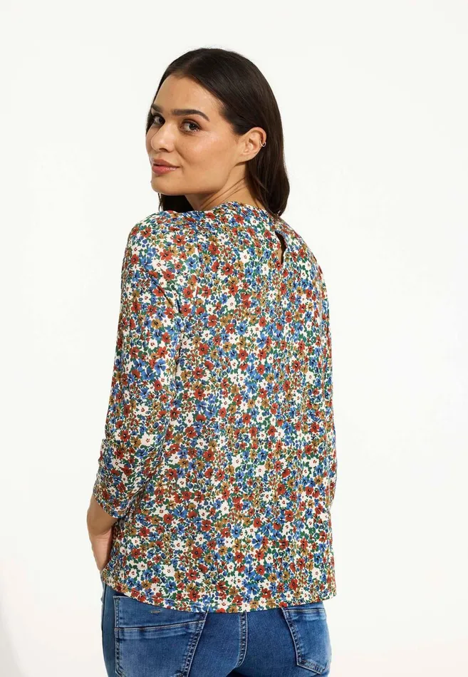 IN FRONT BLOUSES SHIRTS Women JOYCE BLOUSE 16567 516 Multi Blue 516
