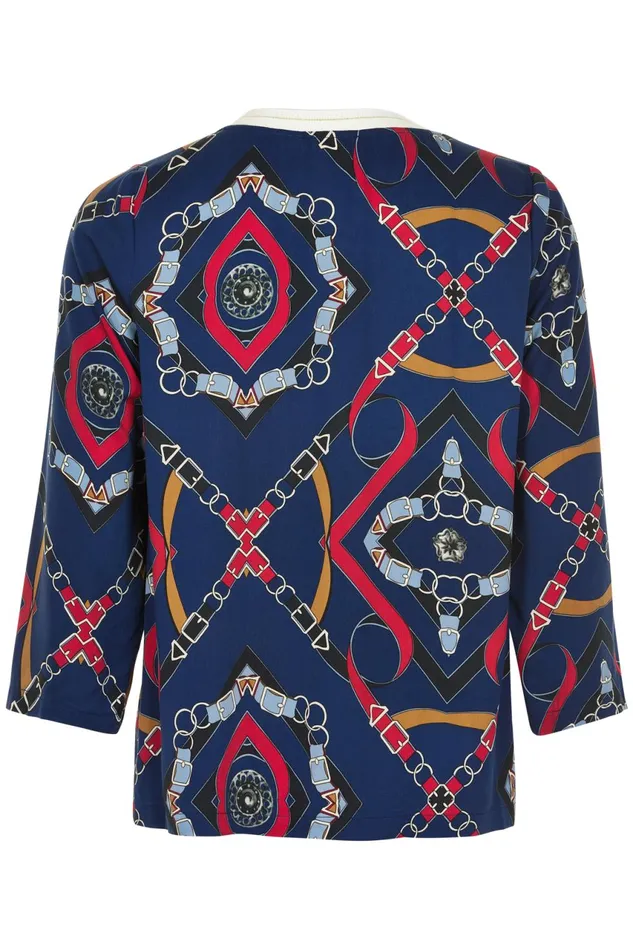 IN FRONT BLOUSES SHIRTS Women KATHLEEN 34 BLOUSE 13194 Navy 591