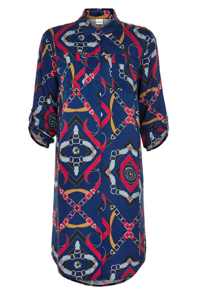 IN FRONT BLOUSES SHIRTS Women KATHLEEN SHIRT DRESS 13179 Navy 591