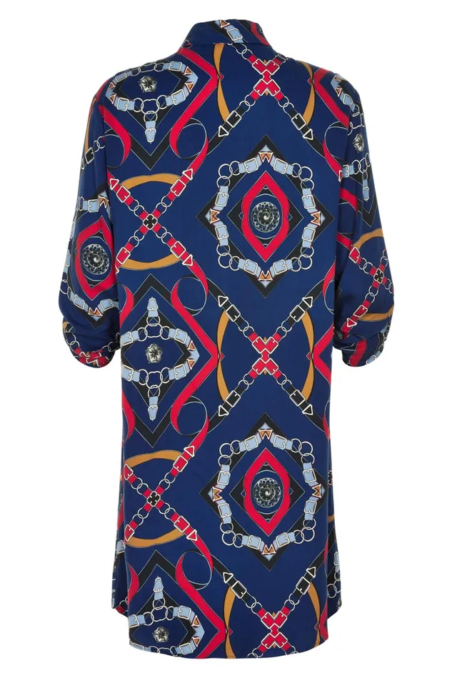 IN FRONT BLOUSES SHIRTS Women KATHLEEN SHIRT DRESS 13179 Navy 591