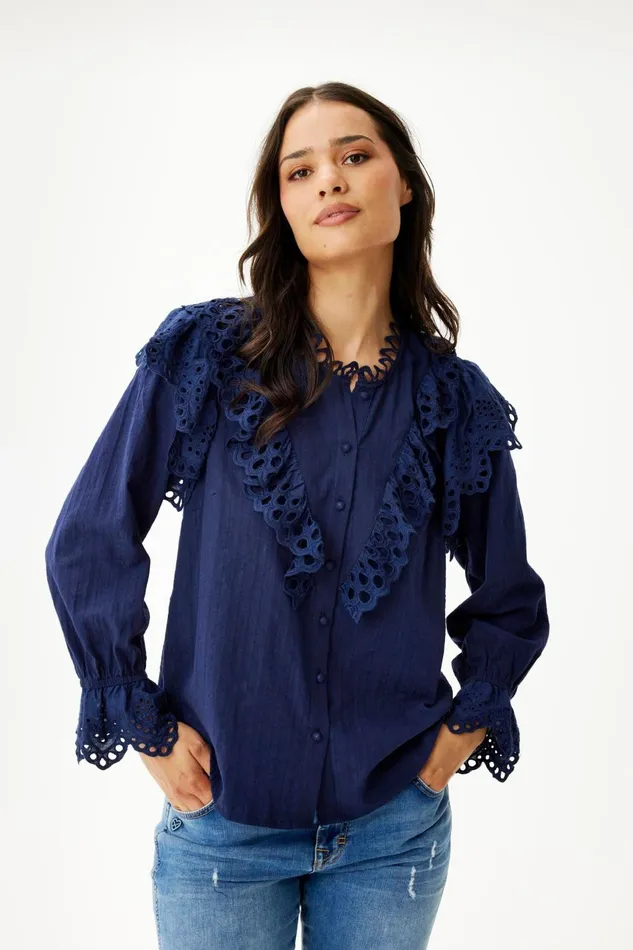 IN FRONT BLOUSES SHIRTS Women LILA SHIRT 16398 591 Navy 591