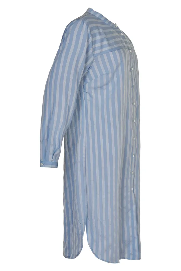 IN FRONT BLOUSES SHIRTS Women LILJA LONG SHIRT 14533 505 Light Blue 505