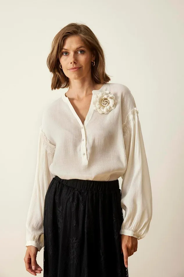 IN FRONT BLOUSES SHIRTS Women LILLA BLOUSE 15939 020 Off White 020