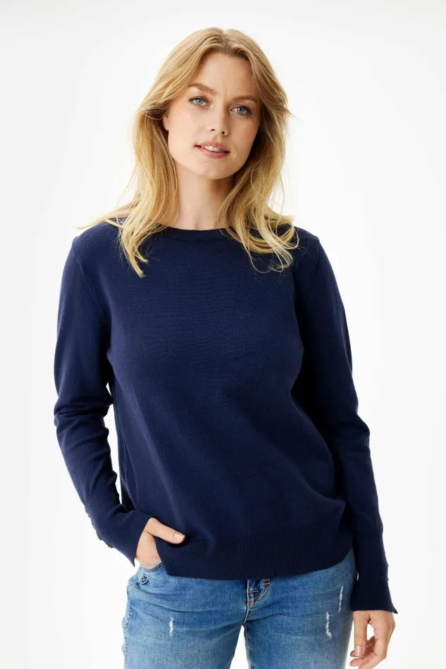 IN FRONT BLOUSES SHIRTS Women LILY BLOUSE 16267 591 Navy 591