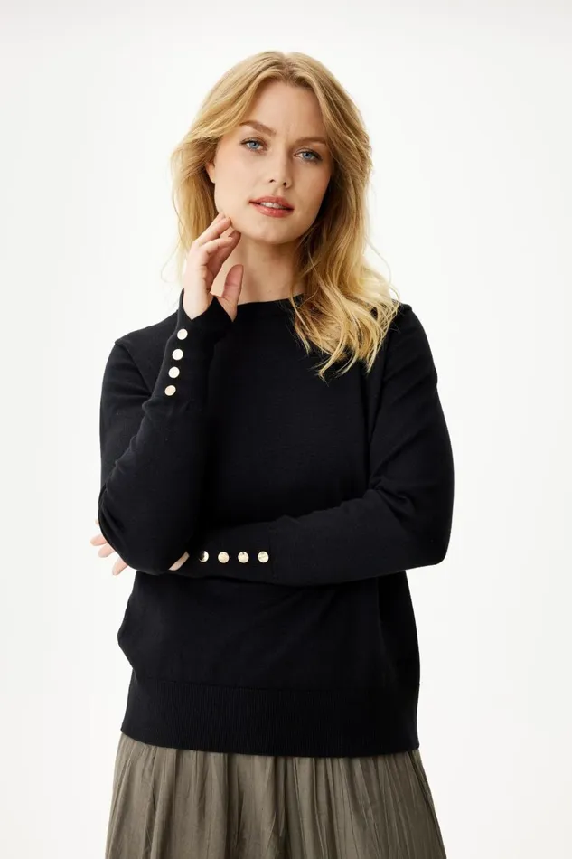 IN FRONT BLOUSES SHIRTS Women LILY BLOUSE 16267 999 Black 999
