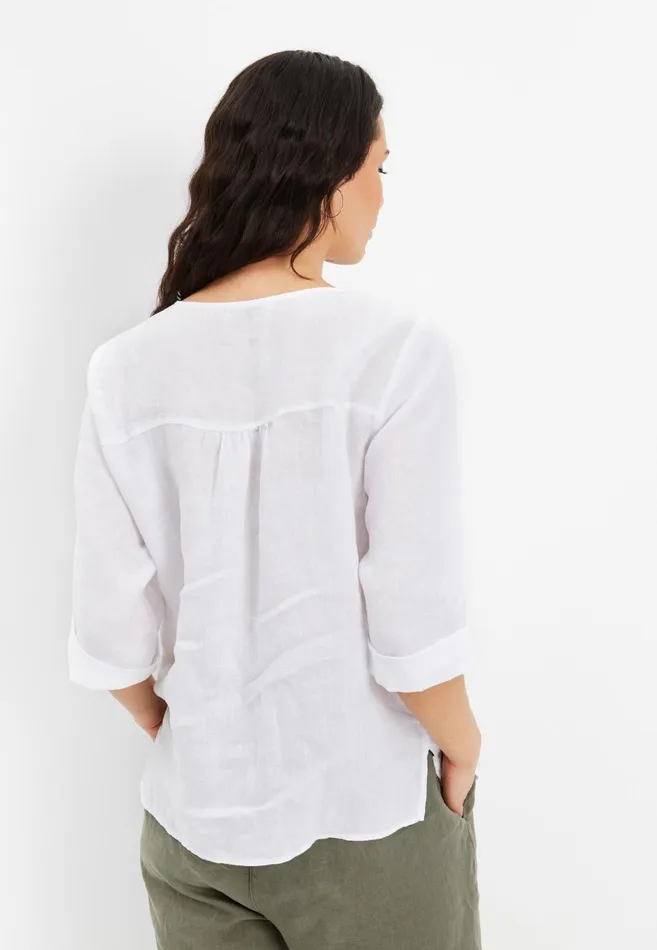 IN FRONT BLOUSES SHIRTS Women LINO BLOUSE 15690 010 White 010