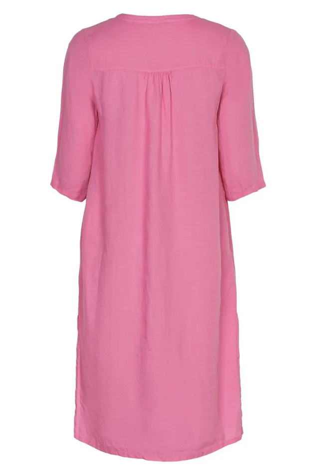 IN FRONT BLOUSES SHIRTS Women LINO LONG SHIRT DRESS 15046 221 Pink 221