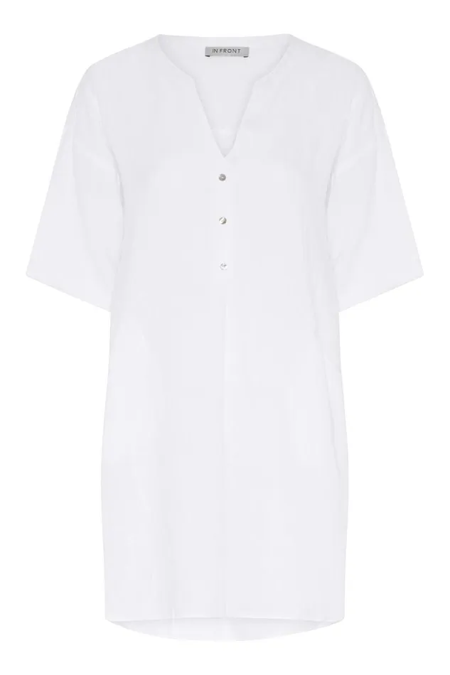IN FRONT BLOUSES SHIRTS Women LINO TUNIC 15683 010 White 010