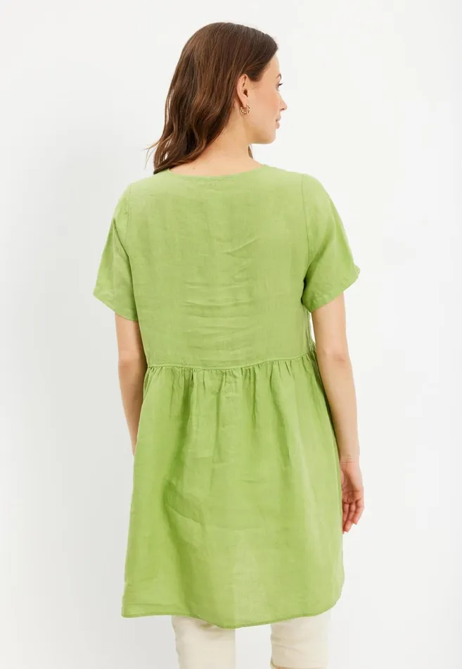IN FRONT BLOUSES SHIRTS Women LINO TUNIC 15700 630 Apple Green 630