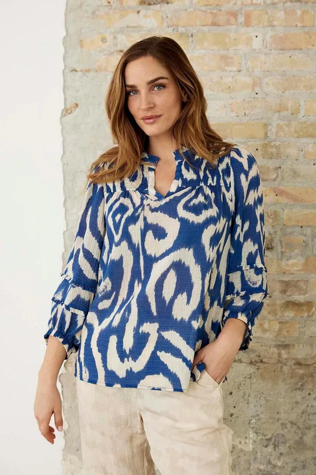 IN FRONT BLOUSES SHIRTS Women LISSI BLOUSE 16106 501 Blue 501