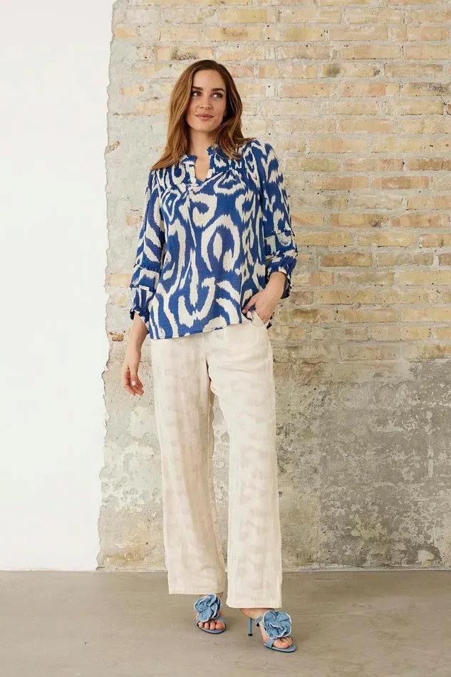 IN FRONT BLOUSES SHIRTS Women LISSI BLOUSE 16106 501 Blue 501