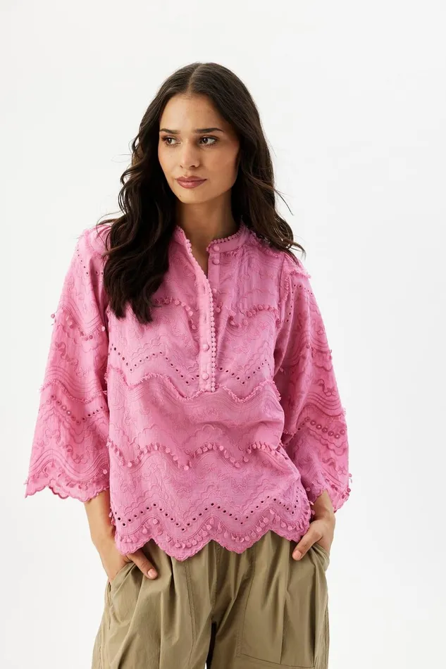 IN FRONT BLOUSES SHIRTS Women LUNA BLOUSE 16321 221 Pink 221