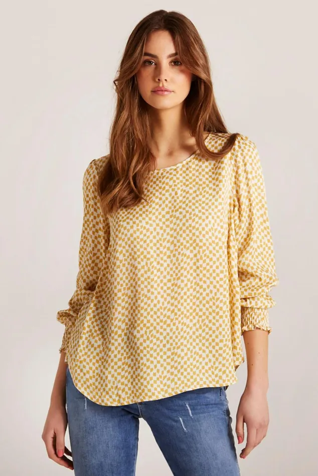 IN FRONT BLOUSES SHIRTS Women MAGGIE BLOUSE 14975 708 Yellow 708