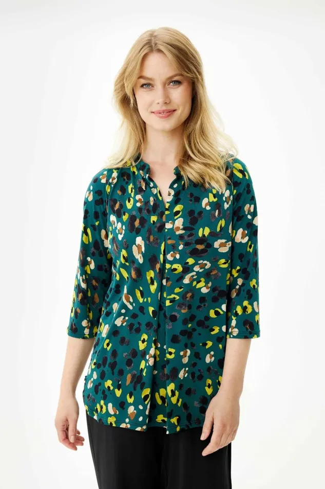 IN FRONT BLOUSES SHIRTS Women MARACOL BLOUSE 16454 615 Green 615