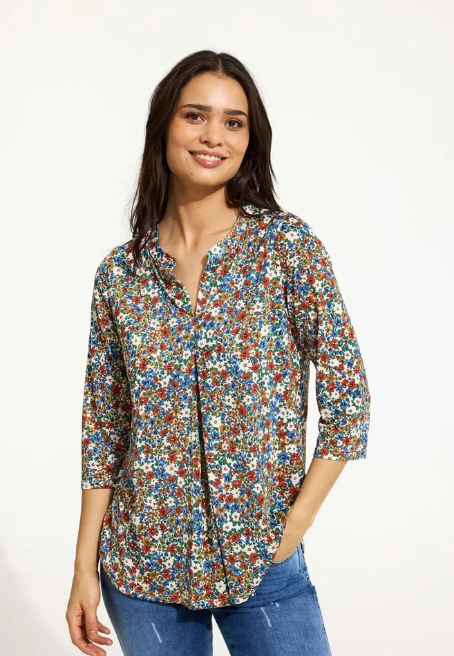 IN FRONT BLOUSES SHIRTS Women MARACOL BLOUSE 16568 516 Multi Blue 516