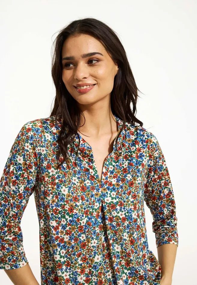 IN FRONT BLOUSES SHIRTS Women MARACOL BLOUSE 16568 516 Multi Blue 516