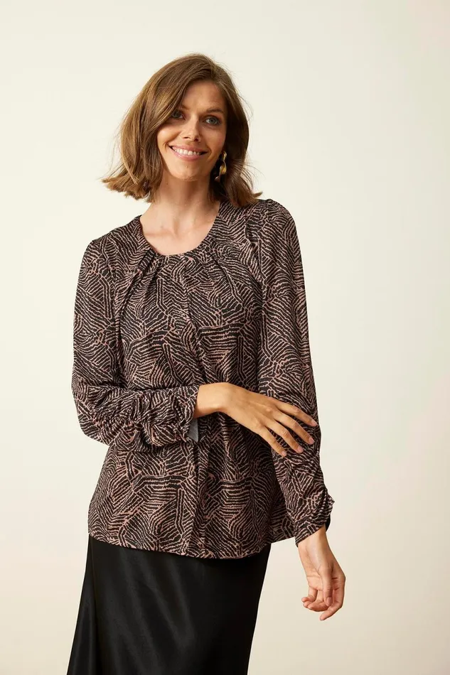 IN FRONT BLOUSES SHIRTS Women MARCIA BLOUSE 15999 815 Cafe Latte 815