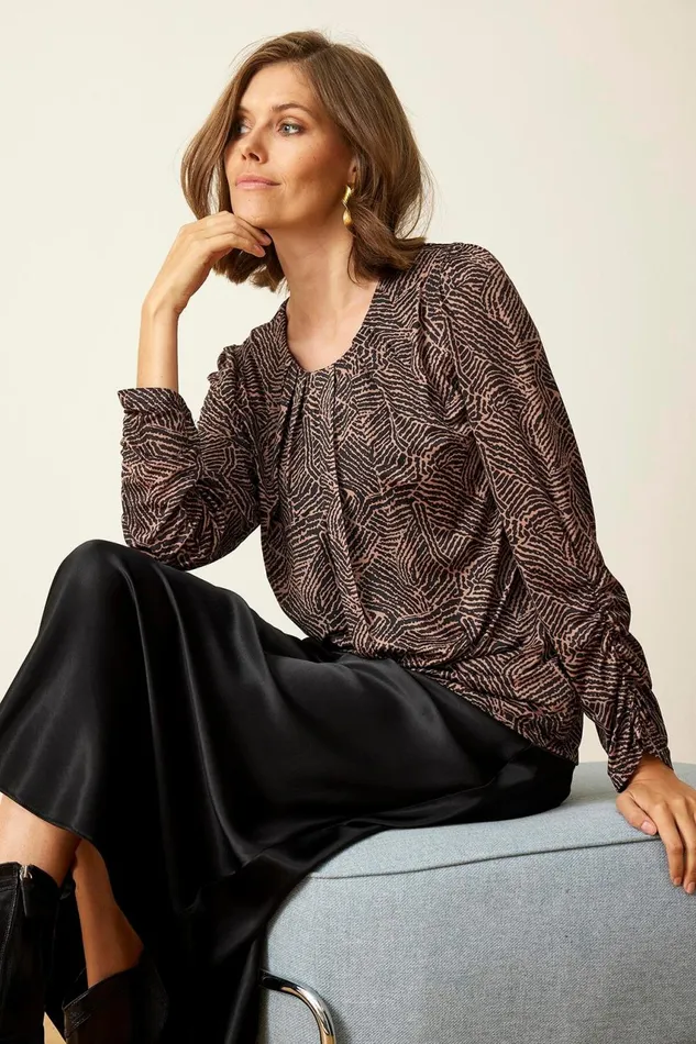 IN FRONT BLOUSES SHIRTS Women MARCIA BLOUSE 15999 815 Cafe Latte 815