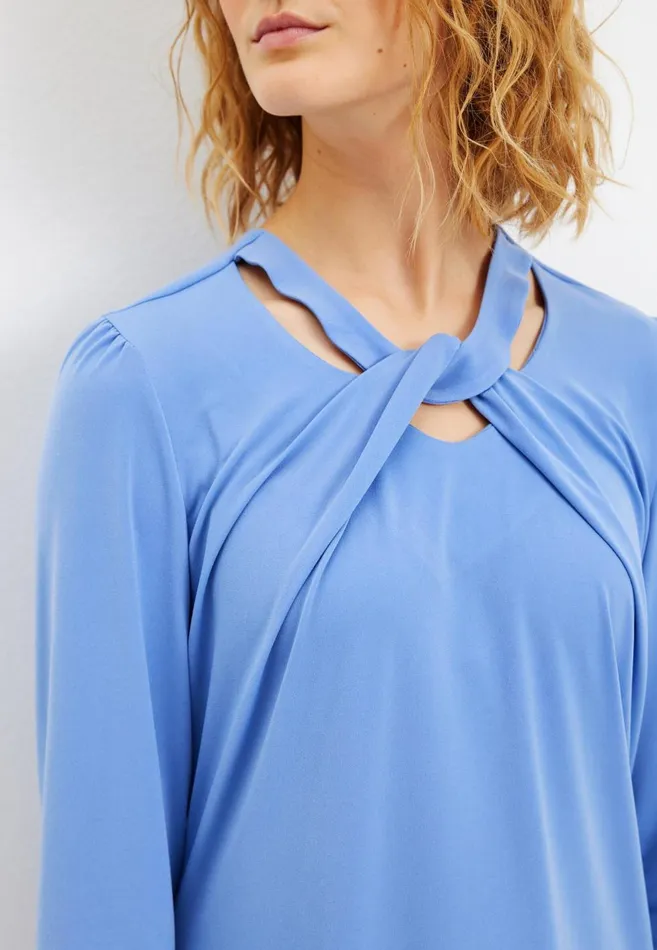 IN FRONT BLOUSES SHIRTS Women MARTHA BLOUSE 15602 504 Sky Blue 504