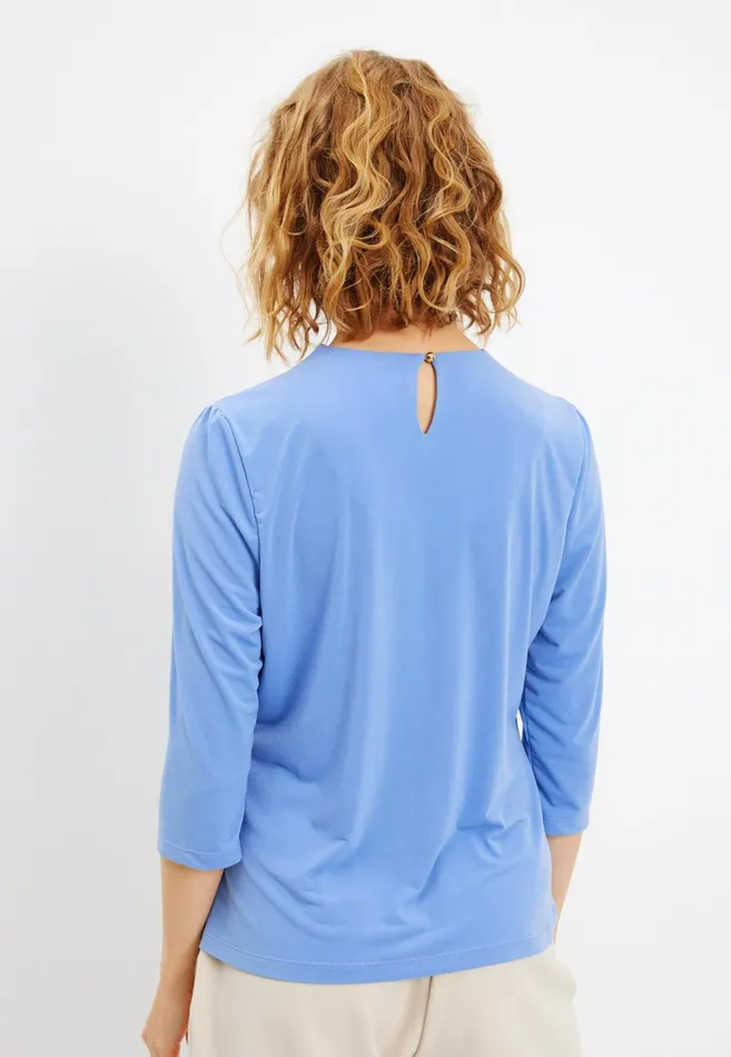IN FRONT BLOUSES SHIRTS Women MARTHA BLOUSE 15602 504 Sky Blue 504