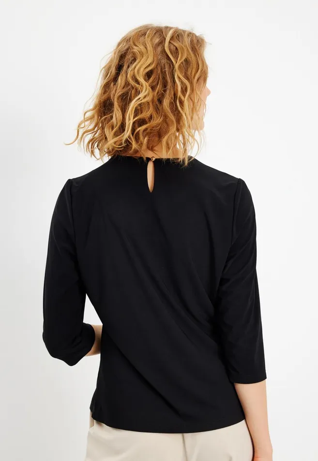 IN FRONT BLOUSES SHIRTS Women MARTHA BLOUSE 15602 999 Black 999