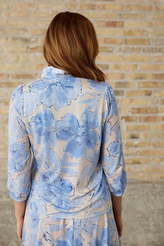 IN FRONT BLOUSES SHIRTS Women MAY BLOUSE 16177 505 Light Blue 505