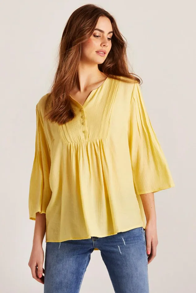 IN FRONT BLOUSES SHIRTS Women MEJSE BLOUSE 14928 711 Light Yellow 711