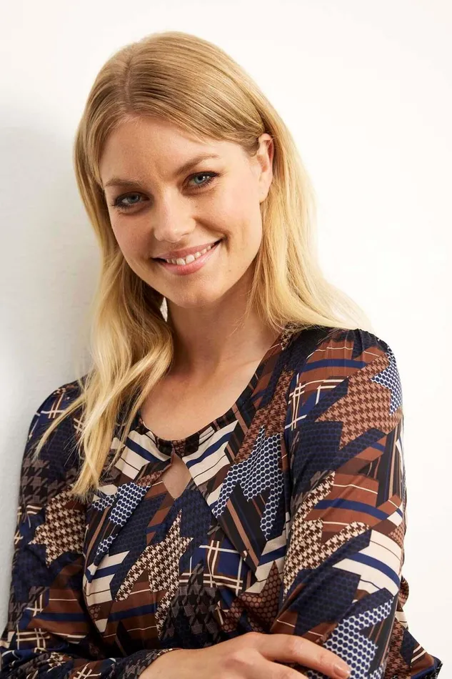 IN FRONT BLOUSES SHIRTS Women MILA BLOUSE 15916 501 Blue 501