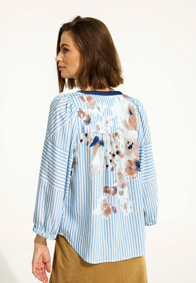 IN FRONT BLOUSES SHIRTS Women MINNA BLOUSE 16535 Light Blue 505 IN FRONT BLOUSES SHIRTS Women MINNA BLOUSE 16535 Light Blue 505