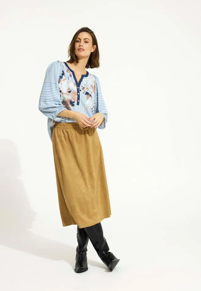 IN FRONT BLOUSES SHIRTS Women MINNA BLOUSE 16535 Light Blue 505 IN FRONT BLOUSES SHIRTS Women MINNA BLOUSE 16535 Light Blue 505