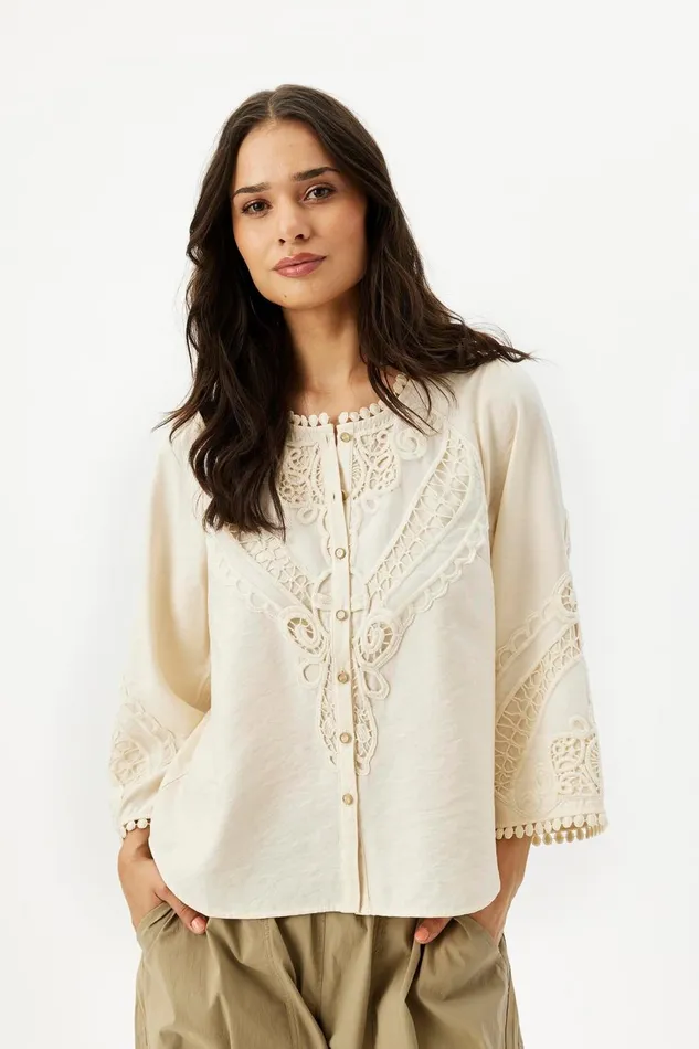 IN FRONT BLOUSES SHIRTS Women MIS SHIRT 16322 005 Cream 005