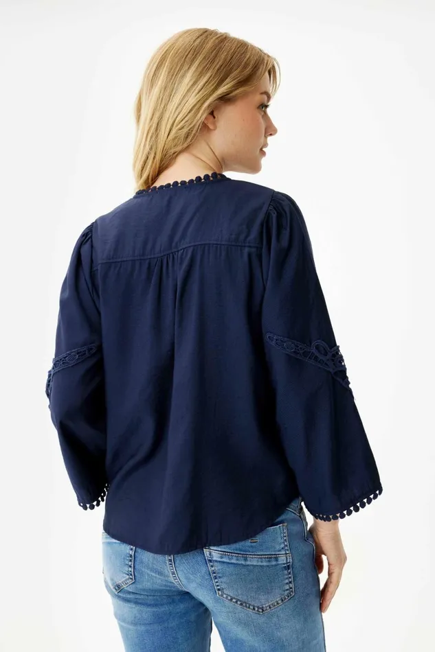 IN FRONT BLOUSES SHIRTS Women MIS SHIRT 16322 591 Navy 591