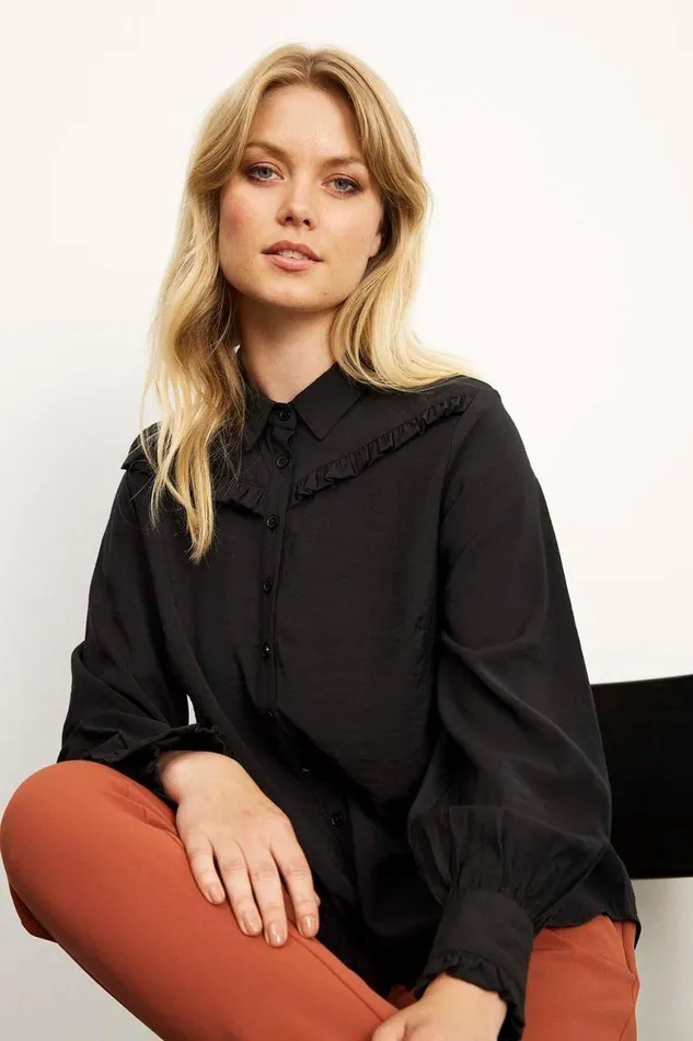 IN FRONT BLOUSES SHIRTS Women MOLLY SHIRT 15861 999 Black 999