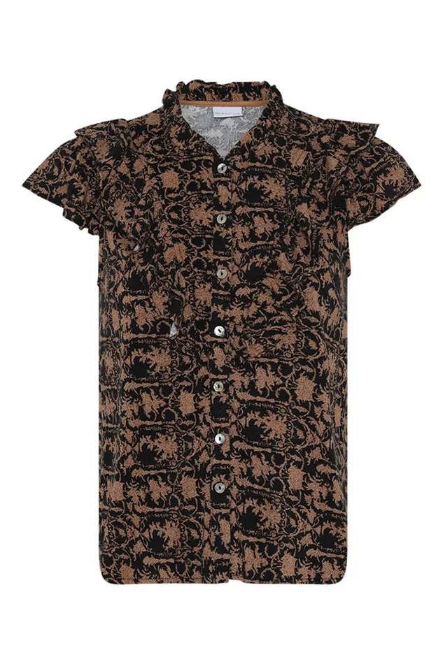 IN FRONT BLOUSES SHIRTS Women RIANA SHIRT 16324 999 Black 999