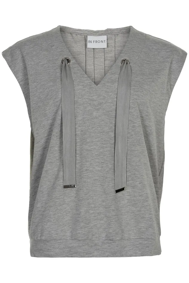 IN FRONT BLOUSES SHIRTS Women SALSA VEST 14614 901 Grey Melange