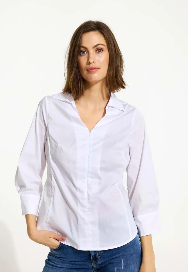 IN FRONT BLOUSES SHIRTS Women SANDRA SHIRT 16528 010 White 010