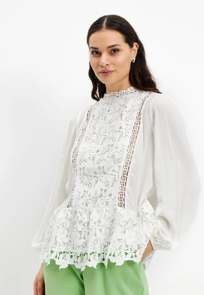 IN FRONT BLOUSES SHIRTS Women SIMONE BLOUSE 15635 010 White 010