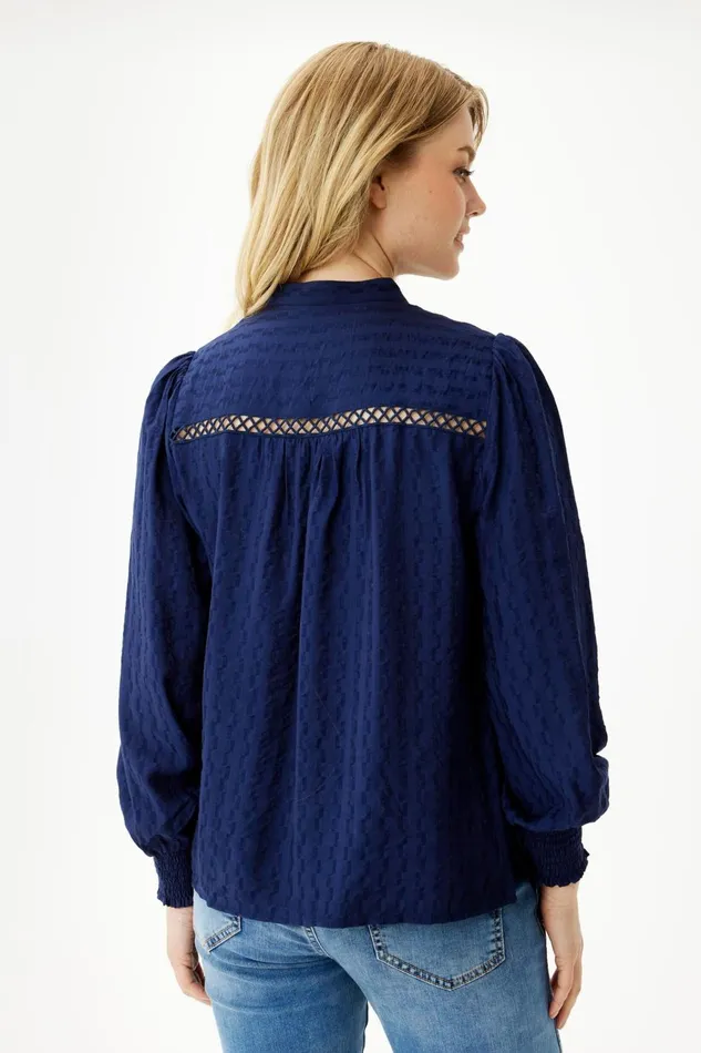IN FRONT BLOUSES SHIRTS Women SOFFY BLOUSE 16364 591 Navy 591
