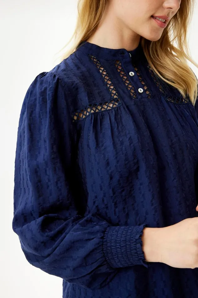 IN FRONT BLOUSES SHIRTS Women SOFFY BLOUSE 16364 591 Navy 591