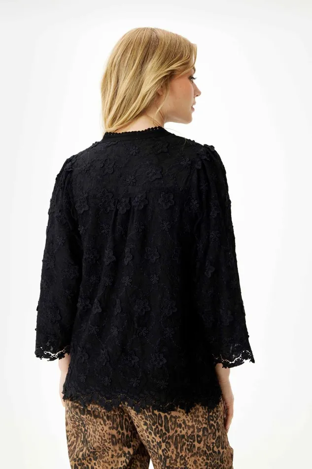 IN FRONT BLOUSES SHIRTS Women SOLVEJ BLOUSE 16104 999 Black 999