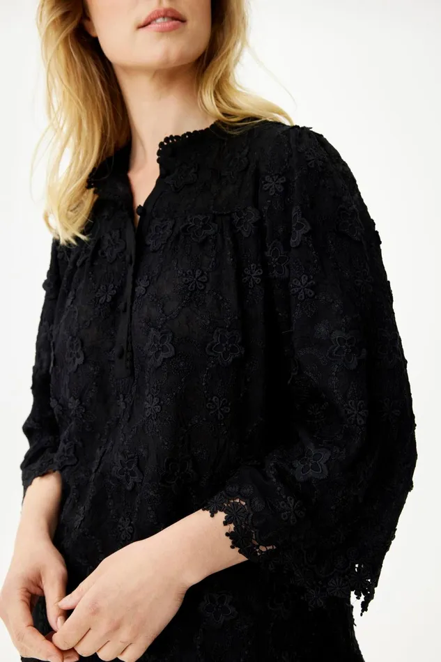 IN FRONT BLOUSES SHIRTS Women SOLVEJ BLOUSE 16104 999 Black 999