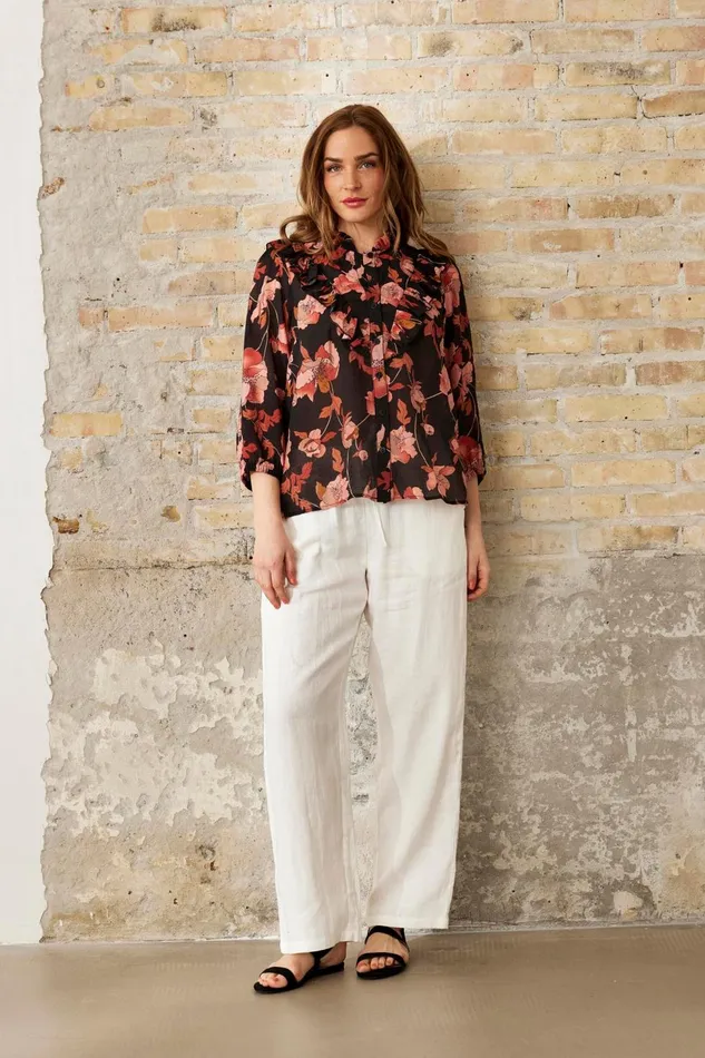 IN FRONT BLOUSES SHIRTS Women SUMMER SHIRT 16219 999 Black 999