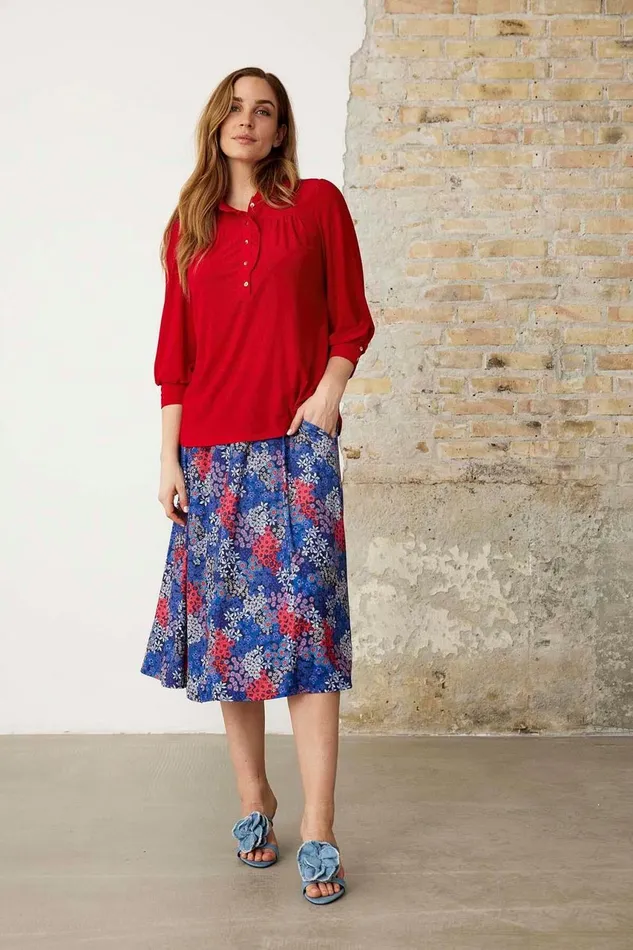 IN FRONT BLOUSES SHIRTS Women TANIA BLOUSE 16132 201 Red 201