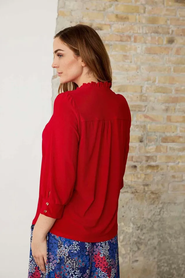 IN FRONT BLOUSES SHIRTS Women TANIA BLOUSE 16132 201 Red 201