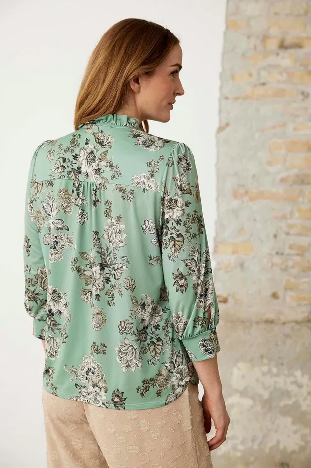 IN FRONT BLOUSES SHIRTS Women TANIA BLOUSE 16188 615 Green 615