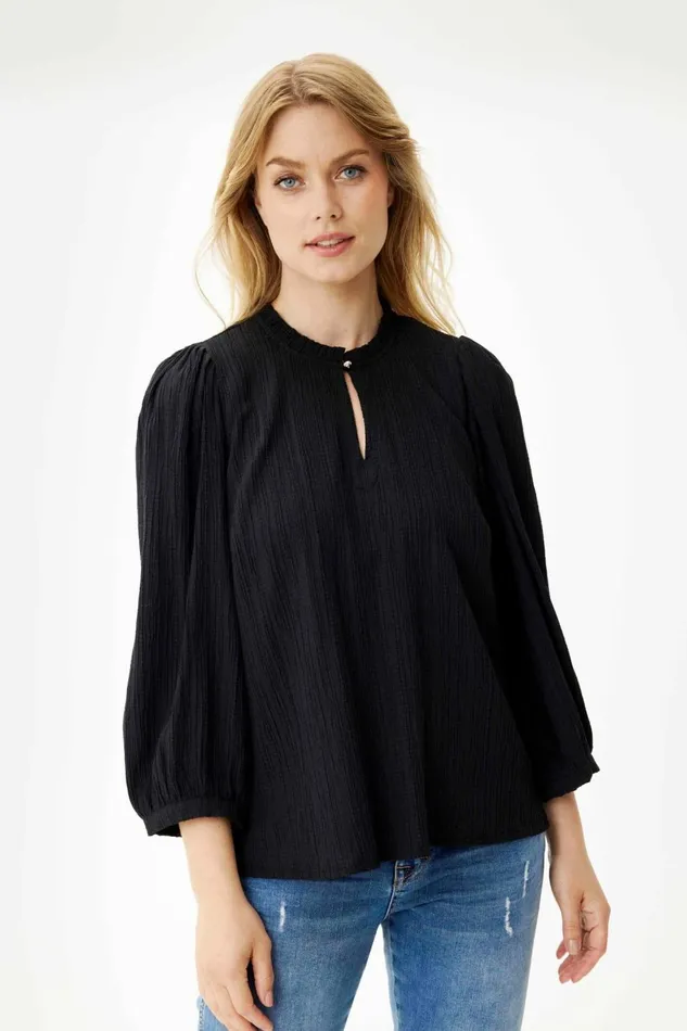 IN FRONT BLOUSES SHIRTS Women TOVE BLOUSE 16121 999 Black 999