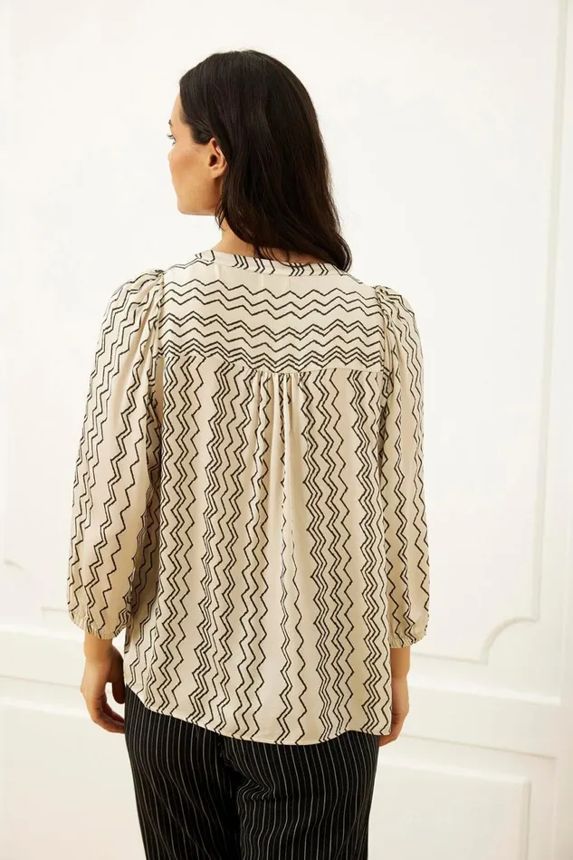 IN FRONT BLOUSES SHIRTS Women TWIST BLOUSE 16064 190 Nature 190