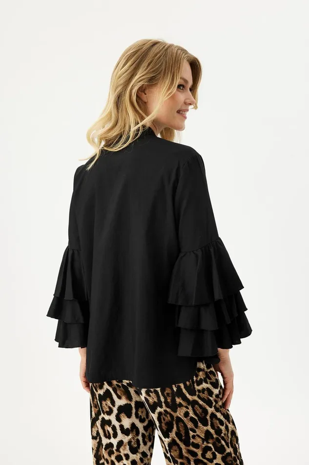IN FRONT BLOUSES SHIRTS Women VIKKY SHIRT 16307 999 Black 999
