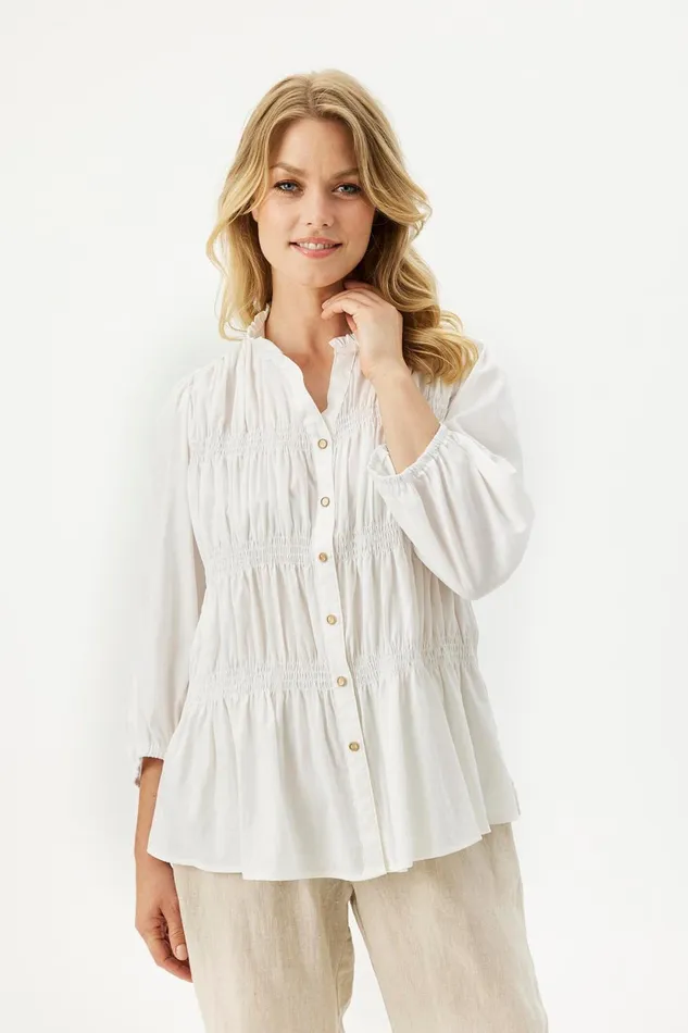 IN FRONT BLOUSES SHIRTS Women VIKKY SHIRT 16325 020 Off White 020